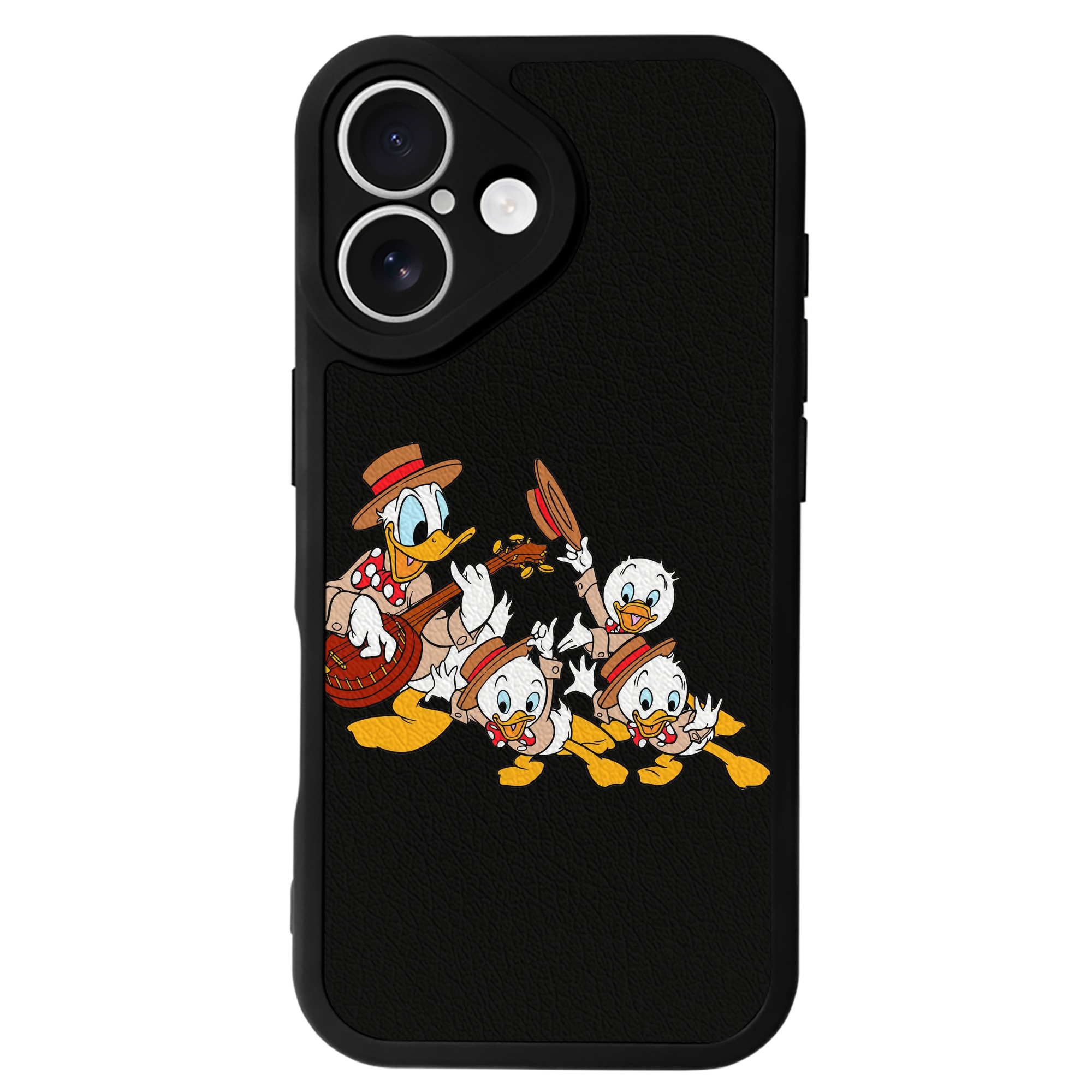 （画像用） ミッキーマウス Mickey Mouse 【iPhone 16シリーズ対応】シリコンスマホケース（レザー調） 材質：シリコン